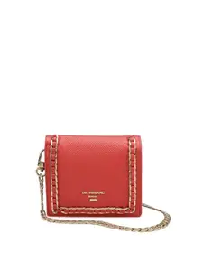 Da Milano Sling Leather Wallet for Women - Corallo