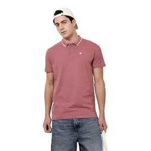 WROGN Men's Cotton Blend Polo T-Shirt | Solid | Slim Fit