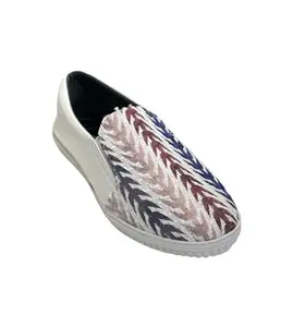 Women's Comfortable Ethnic and Embroidered Fully Stitched with Rubber Sole Designer Loafers (5) Multi
