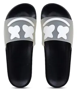 Pampy Angel Transparent Smarting Women's Flip Flops Slides Back Open Household Comfortable Slippers Black,37 (Euro)
