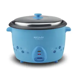 Kutchina Flora 2.8 Litre Electric Rice Cooker, 1000W | Non-Stick Aluminium Cooking Pans | Stainless Steel Lid | Cool Touch Handles | Detachable Power Cord | Keep Warm Function | 2 Years Warranty price in India.
