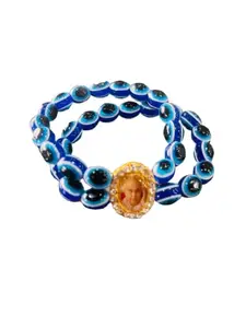 Evil Eye Guruji Bracelet | Guru Ji Bracelets | Stylish Golden Guruji Swaroop Bracelets Blessings Bracelets for Boys/Men/Women