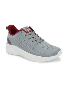 OFF LIMITS Men Dakota Running Shoes, LT Grey/Maroon, 6 UK
