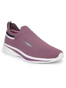 ABROS Ladies Sports Lily-N Shoes Made of Mesh and EVA Stylish Looking Comfortable Shoes (Mauve/Navy 4)