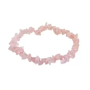 Astroghar Rose Quartz CHIP Stretch Bracelet