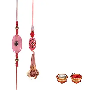 Manonita Rakhi Gift for Brother, bhaiya bhabhi, Gift Set (Rakshabandhan Mug, Roli,Chawal) BW