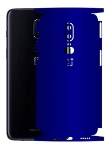 AtOdds - OnePlus 6 Mobile Back Skin Rear Screen Guard Protector Film Wrap with Camera Protector (Coverage - Back+Camera+Sides) (Cobalt Blue)
