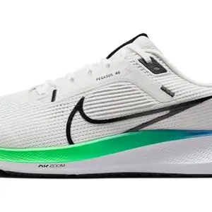 Nike Mens Air Zoom Pegasus Running Shoes 40-Platinum Tint Black-White-Green Strike-Dv3853-006-7Uk