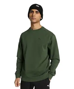 Puma Men's Cotton Crew Neck Sweatshirt (675888_Myrtle