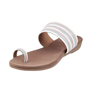 Mochi Womens Synthetic Multi Color Slip Ons (Size (4 UK (37 EU))