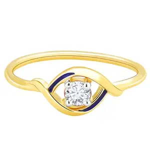 GIVA 14K Yellow Gold Lifelong Love Solitaire Diamond Ring,Fixed Size,Indian - 12, US - 6|Gold Gifts for Women & Girls| With Certificate of Authenticity & BIS-Hallmarked Gold Jewellery