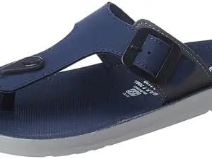 Aqualite Men PG-1410 Slipper, Grey/Blue, 8 UK/India