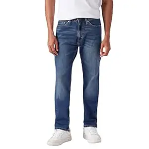 Levi's Men's 505 Blue Straight fit mid Rise Jeans
