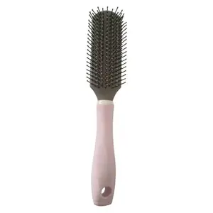 Brush with Strong & Flexible Nylon Bristles having Anti-static Ball Tips, For Grooming, Straightening, Smoothing, Detangling Hair, Ideal for Men & Women