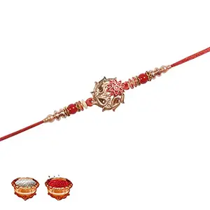 Manonita Rakhi Gift for Brother, bhaiya bhabhi, Gift Set (Rakshabandhan Mug, Roli,Chawal) BK