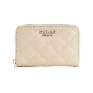 GUESS Sand Textured Laurel Zip Around Medium Wallet