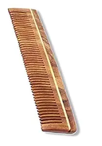 AASA Natural Pure Neem Wood Comb for Men and Women, Hair Growth Comb, Pack of 1(Brown)