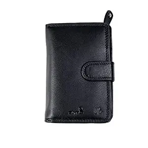 ZUMBLE Leather Wallet for Women (Black) ZB 7549