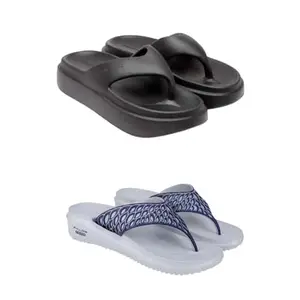 ZENWEAR Extra Soft Classic Casual wear with Ultra Soft Flexibility Technology Heels for Women's/Girl's(6109+1887) Multicolor