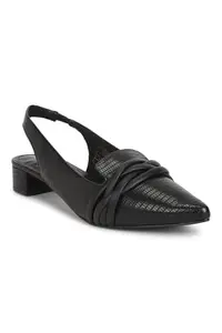 Allen Solly Women Black Casual Heels