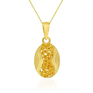 Malabar Gold & Diamonds Malabar Gold and Diamonds 22 KT (916) purity Yellow Gold Malabar Gold Pendant PDSKCP1621A for Women