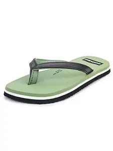 ABROS Women's AWFL2024 Wookee Slipper -Black/Olive-6UK