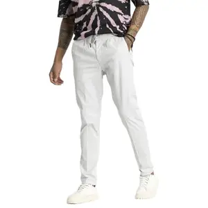 Snitch Angelo Off White Plain Slim Fit Chinos