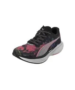 Puma Womens Deviate Nitro 2 MS WNS Black-Strawberry Burst-Yellow Blaze Running Shoe - 6 UK (37868401)
