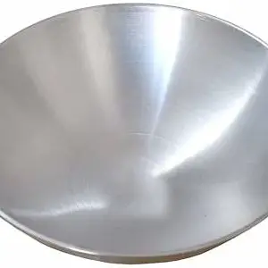 Super HK Aluminium Silver Kadai for Cooking without Handle, 10 Inch price in India.