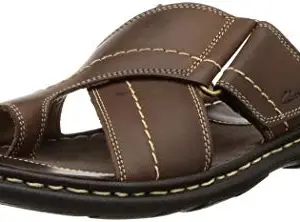 Clarks Men's Tolleson Shore Brown Flat Sandal-6 Kids UK (26150600)