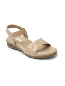 ELLE Women Sandal,Cream,UK-6