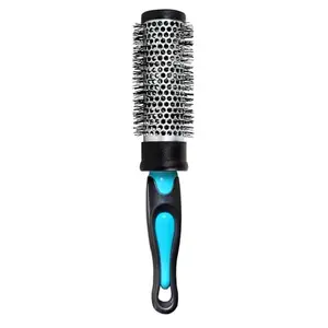 BlackBoss Small Hot Curl Hair Brush For Blow Drying, Styling, Curling, Straighten High-resistance Ceramic Brush For All Type Hairs Women & Men HBM5 (Purple)