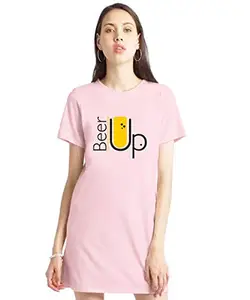 Stylish Cotton Blend Printed T-Shirt for Women | Casual Wear | Soft & Comfortable Fabric | Trendy Short Sleeve (Pink_X-Large_Pack of 1)#2687