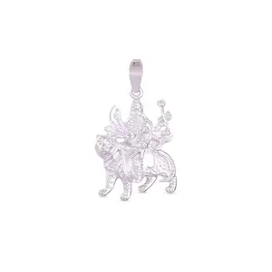 Taarose by Osasbazaar 925 Sterling Silver Goddess Durga Ambe Maa Pendant - 92.5% Pure BIS Hallmarked (Pendant)