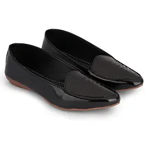 SKOLL Shiney Pointy Bellies for Women (Black)