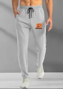 Elegent Track Pant for Men's Cotton Blend,MelangeSize_BZ-KRGS_30_1045 Melange