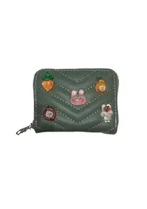 Stylish Wallets to Complement Every Handbag Green Color Pack of 1