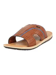 inblu Slip On Stylish Fashion Slipper/Sandal for men | Comfortable | Lightweight | Anti Skid | Casual Office Footwear (DA21_TAN_41)