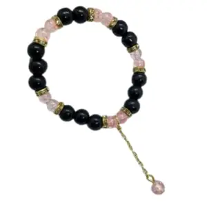 Charm Bracelet - Daisy Accessory with Crystal Beads Bracelet for Women Girls