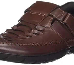 Scholl Men's ABEEKU Brown Sandals -6 UK (8644866)