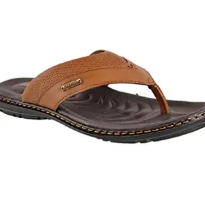Buckaroo RAZOR FullGrain Natural Leather Tan Casual Open Sandal For Mens: Size UK 6