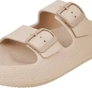 TRV Coco-pace-2 Beige Lightweight Comfortable Sliper|Slides | EVA Slipper Chappal for Men-7 Kids UK