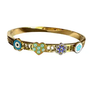 Blingup Jewellery Turquoise Flower Bracelet