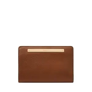 Fossil Women Leather Liza Brown Card Case Sl7986G200