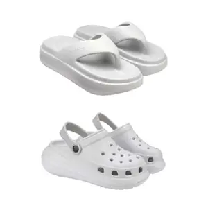 SPORTER Extra Soft Classic Casual wear with Ultra Soft Flexibility Technology flip-flop Combo for Women's/Girl's(6108-1958)