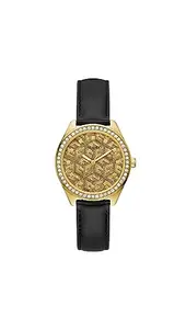 GUESS Women Gold Round Stainless Steel Dial Analog Watch- GW0608L2