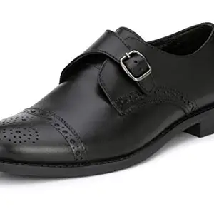 Saddle & Barnes Men's Black Leather Brogue Shoes - 6 UK, hs 171-6
