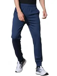 FITINC Men Mid-Rise Stretchable Gym Wear Joggers | Track Pants for Men | Casual Sports Track Pant with Pockets & Drawstring