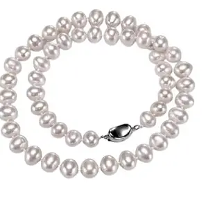 ManakGems White Pearl Necklace Original Certified Pearl Necklace Mukta Necklace Set For Women मोतियों की माला ముత్యాలు A1+ Sacha Moti Necklace Stylish South Sea Pearl Necklace Akoya Pearl