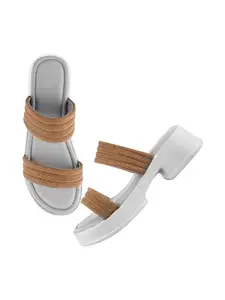 TRYME Trendy Ravishing Comfortable Platform Sandal Perfect for Every Occasion, Elegant & Fashionable Party Block Heels Sandals for Women & Girls